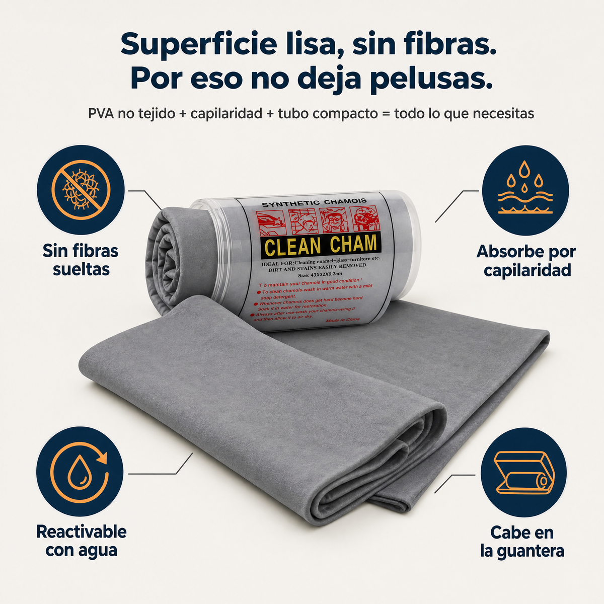 Pano Eco Cuero Limpieza Auto Moto Lavado — vista 3